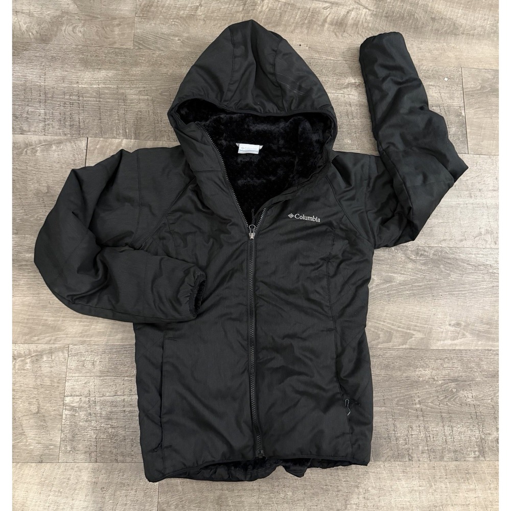 Columbia Kruser Ridge III Softshell Plush Hoodie Jacket Black Women's Size XS